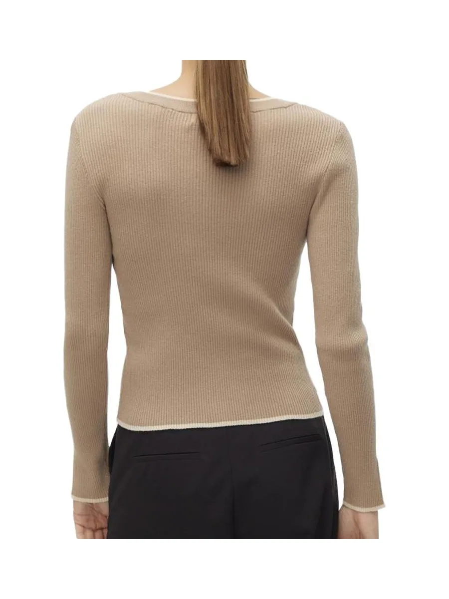 Pull Beige Femme Vero Moda Joan 2