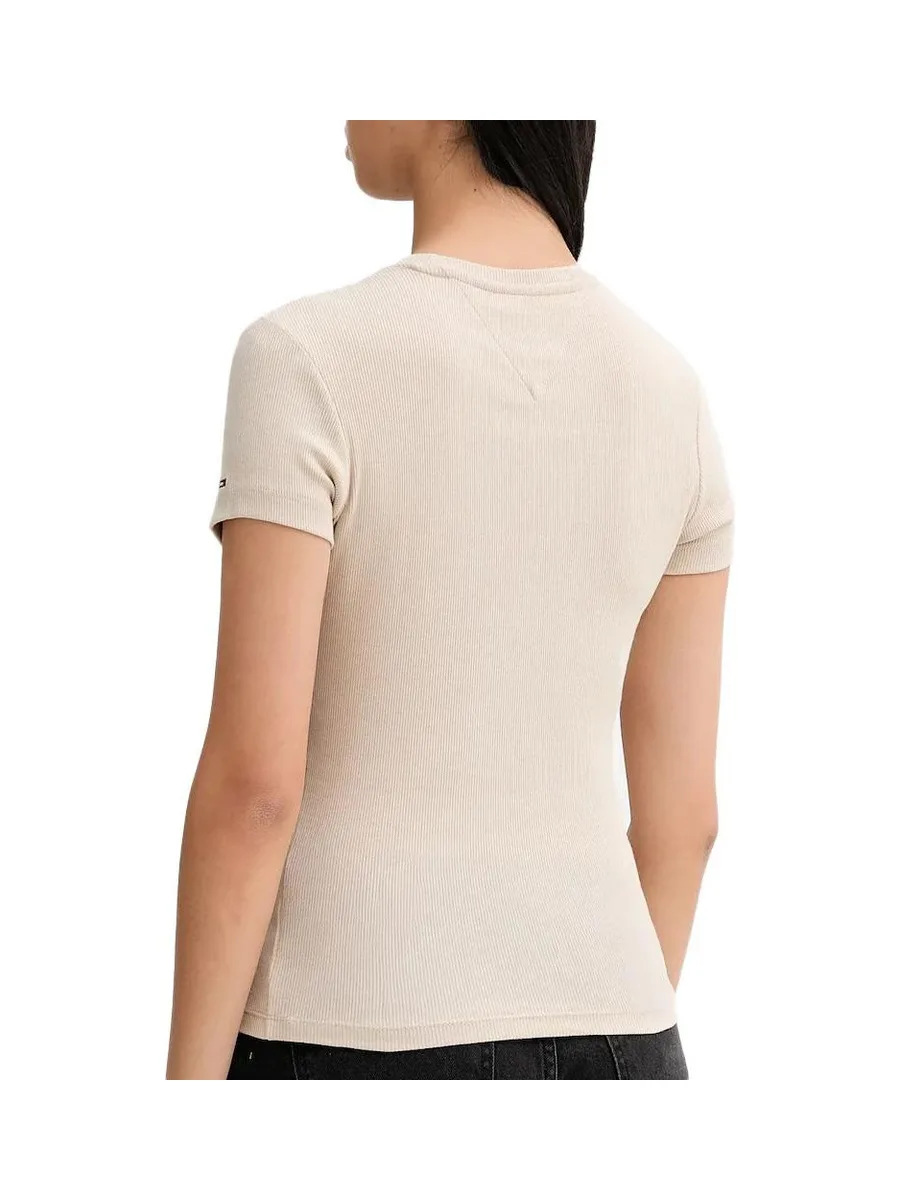 T-Shirt Beige Femme Tommy Hilfiger DW0DW21838 2