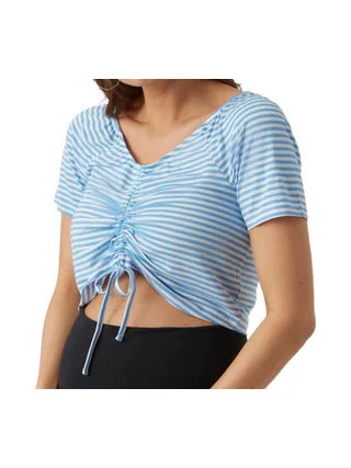 Top Blanc/Bleu Femme Mamalicious Gisele 1