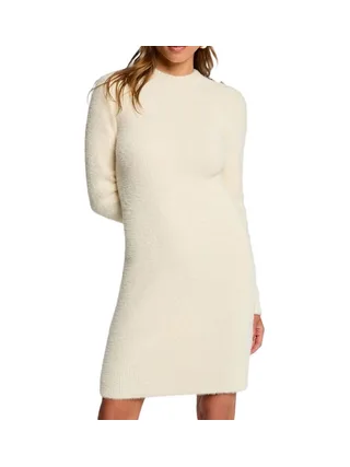 Robe Ecru Femme Morgan Duveteuse 1