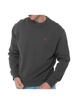 Sweat Gris anthracite Homme Calvin Klein 350terry Monog 1
