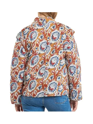 Veste légères à fleurs Orange/Bleu Femme Kaporal SONIA 2