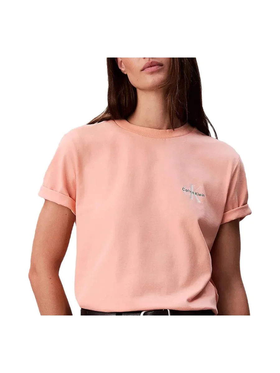 Lot de 2 T-Shirt Rose/Blanc Femme Calvin Klein Jeans Monologo 3