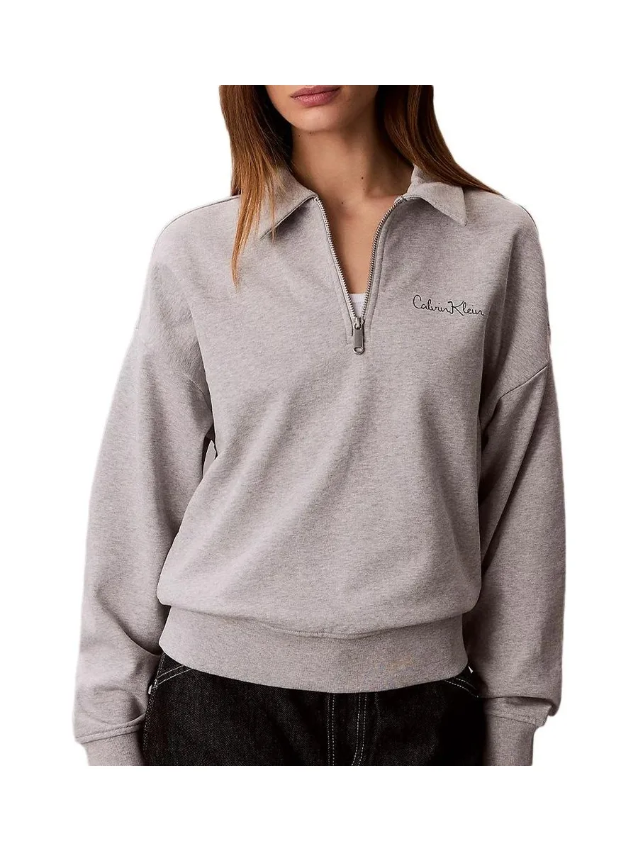 Sweat Gris Femme Calvin Klein Jeans French Terry 2