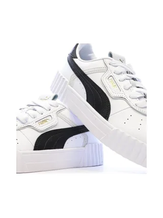 Baskets Blanc/Noir Femme Puma Carina 3.0 Luxe 7