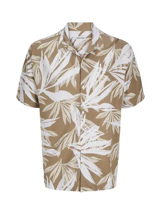 Chemise Beige/Blanche Homme Jack & Jones Jjejeff 3