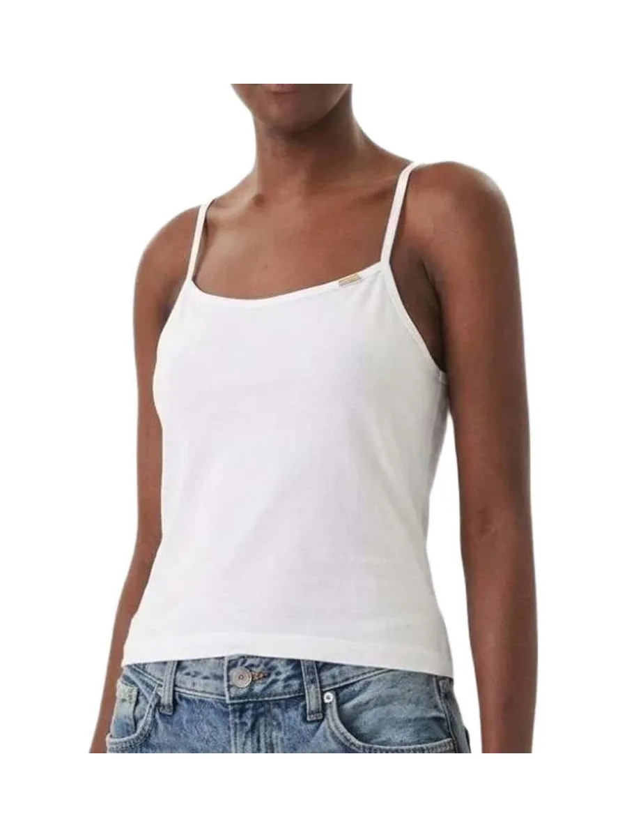 Débardeur Blanc Femme Calvin Klein Jeans Stretch 2