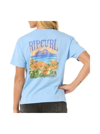 T-Shirt Bleu Femme Rip Curl Joya Relaxed 2