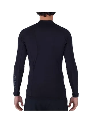 Lycra manche longue Noir Hommes Hurley Channel crossing 2