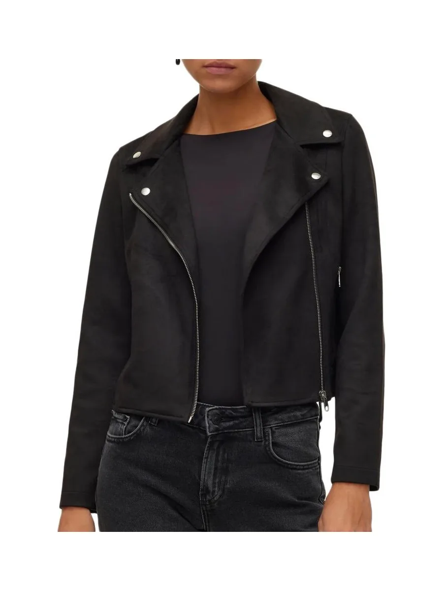 Veste Noire Femme Vero Moda Biker 2