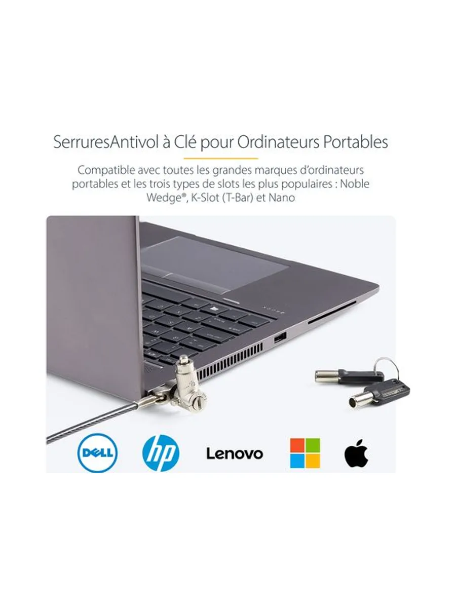 25-Pack Laptop Lock 6.6ft Cable 13