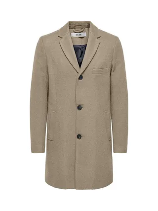 Manteau Beige Homme Only & Sons Maylon 1