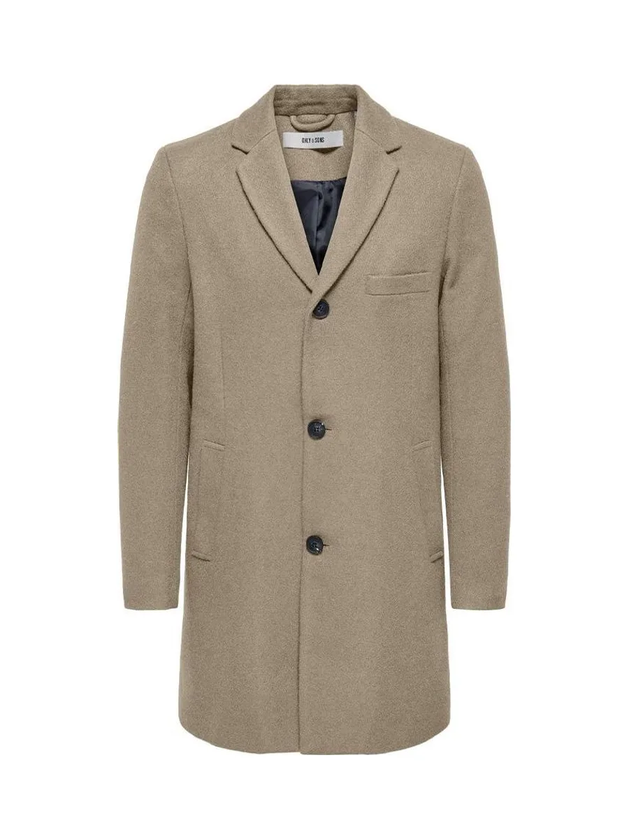 Manteau Beige Homme Only & Sons Maylon 1