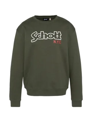 Sweat Kaki Homme Schott Stanley 1