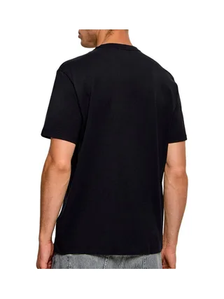 T-Shirt Noir Homme Calvin Klein Jeans Ss 30s Eu Crest 2