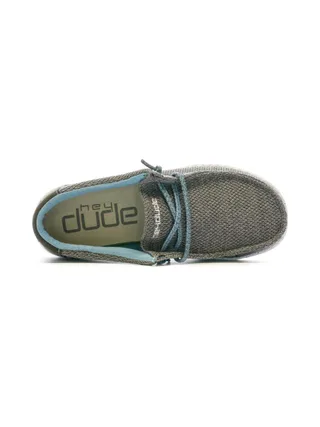Chaussures Grise/Bleu Garçon Hey Dude Wally Youth 4