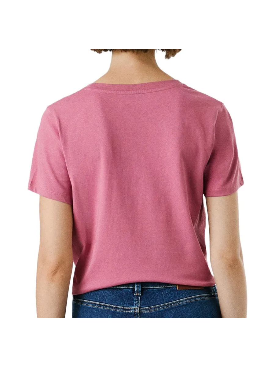 T-Shirt Rouge Femme Pepe jeansNew Virginia 3