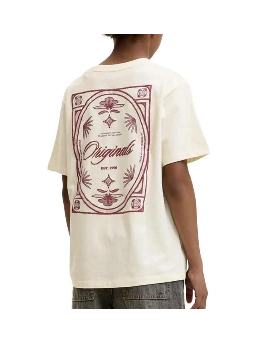 T-Shirt Beige Garçon Jack & Jones Graphic 3