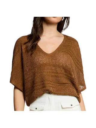 Pull Marron Femme Morgan Tricotages Fantaisies 1