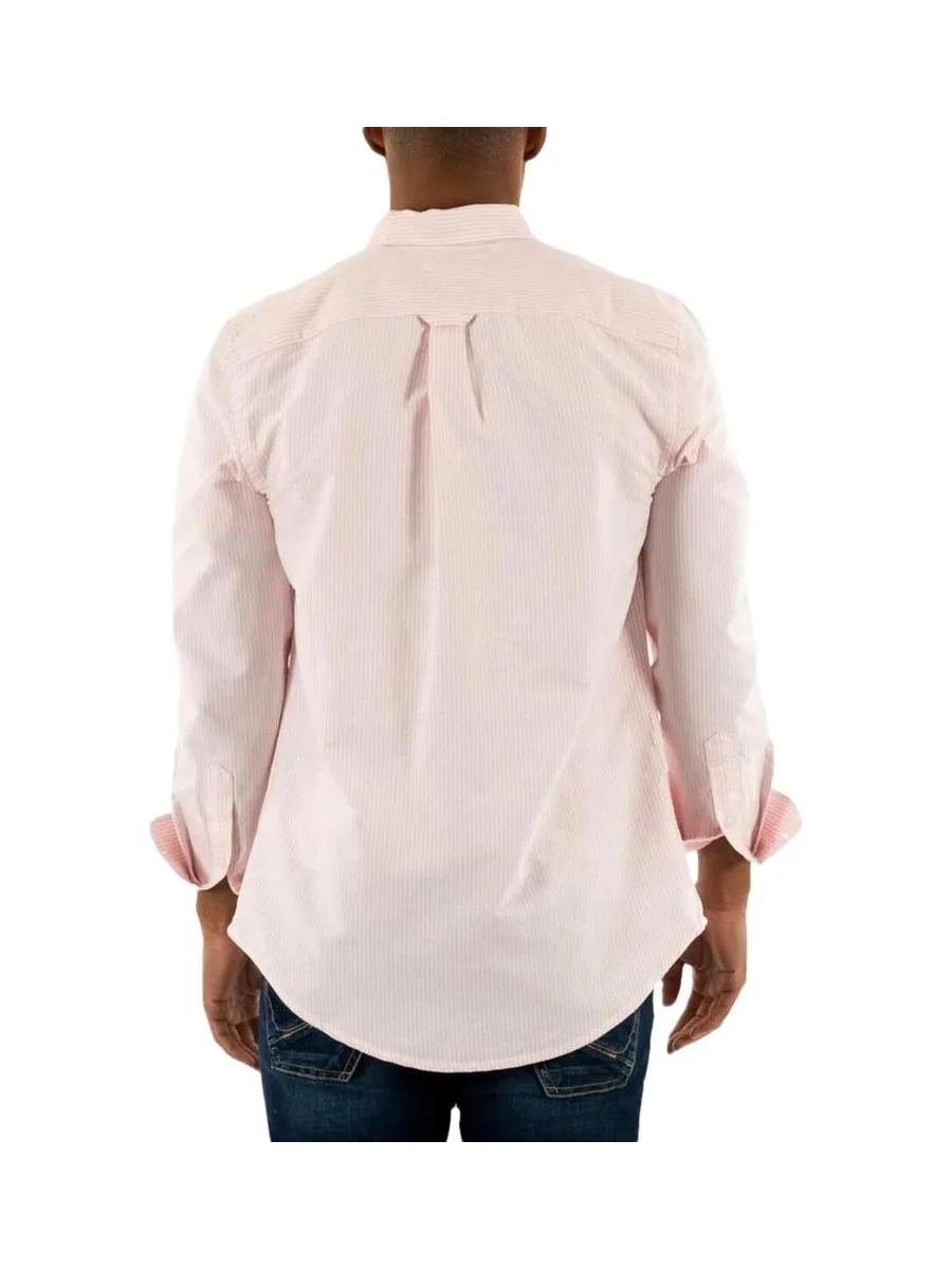 Chemise Rayures Bordeaux/Blanc Homme Tommy Hilfiger Slim Stripe 2