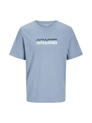 T-Shirt Bleu Garçon Jack & Jones Cyber 1
