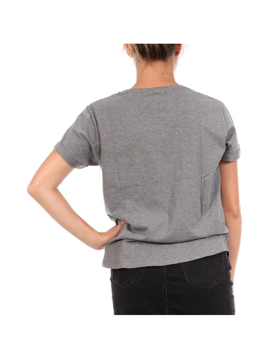 T-Shirt Gris Femme Disney Mickey Love Script 3