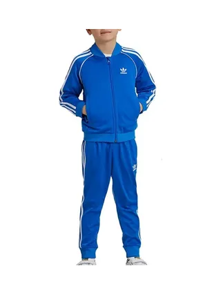 Survêtements Bleu/Blanc Garçon Adidas Tracksuit 1