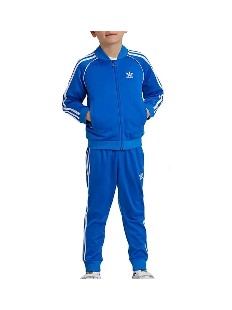Survêtements Bleu/Blanc Garçon Adidas Tracksuit 2