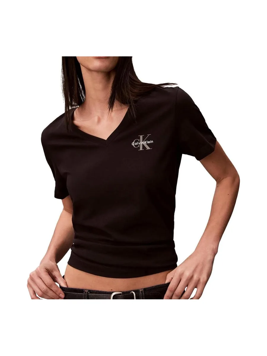 Lot de 2 T-shirts Noir/Rose Calvin Klein Jeans Monologo 3