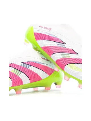 Chaussures de Foot Blanc/Rose Homme Adidas Predator Elite Ll AG 7