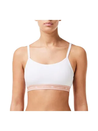 Brassière Blanc/Rose Femme Lacoste IF8181 1
