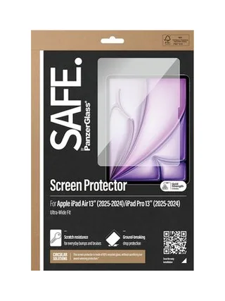 PanzerGlass SAFE. by ® Screen Protector iPad Air 13'' (2024-2026) |iPad Pro 13'' (2024-2025) | Ultra-Wide Fit 3