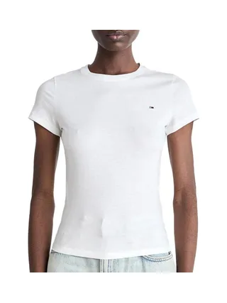 T-shirt Blanc Femme Tommy Hilfiger Tjw 1