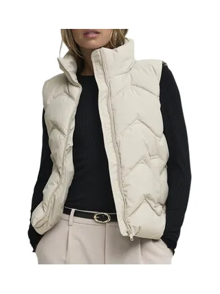 Doudoune sans manches Beige Femme JDY Power 1