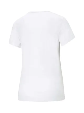 T-shirt Blanc Femme Puma Logo 586774-02 2