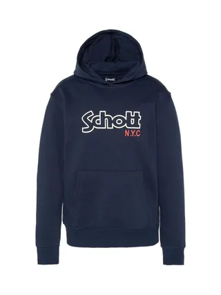 Sweat à Capuche Marine Garçon Schott Sidney 1