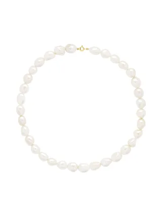 Collier Véritables Perles d'Eau Douce Baroques 6-7 mm — Or Jaune 375 Millièmes — 50 cm 1