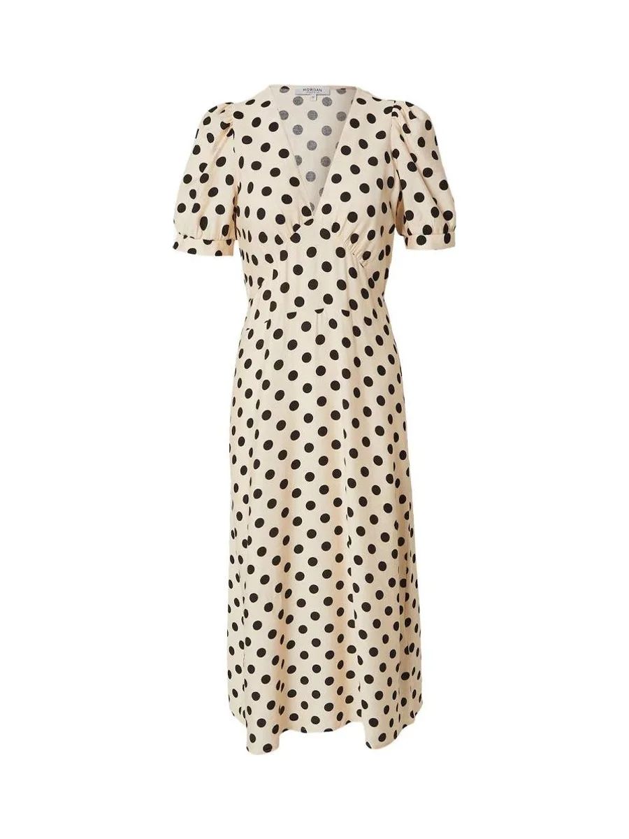 Robe Ecru à Pois Femme Morgan ROVITA 4