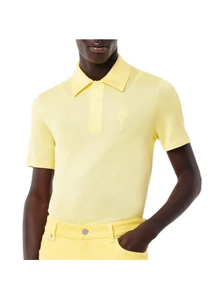 Polo Jaune Homme Lacoste Runway DH6801 1
