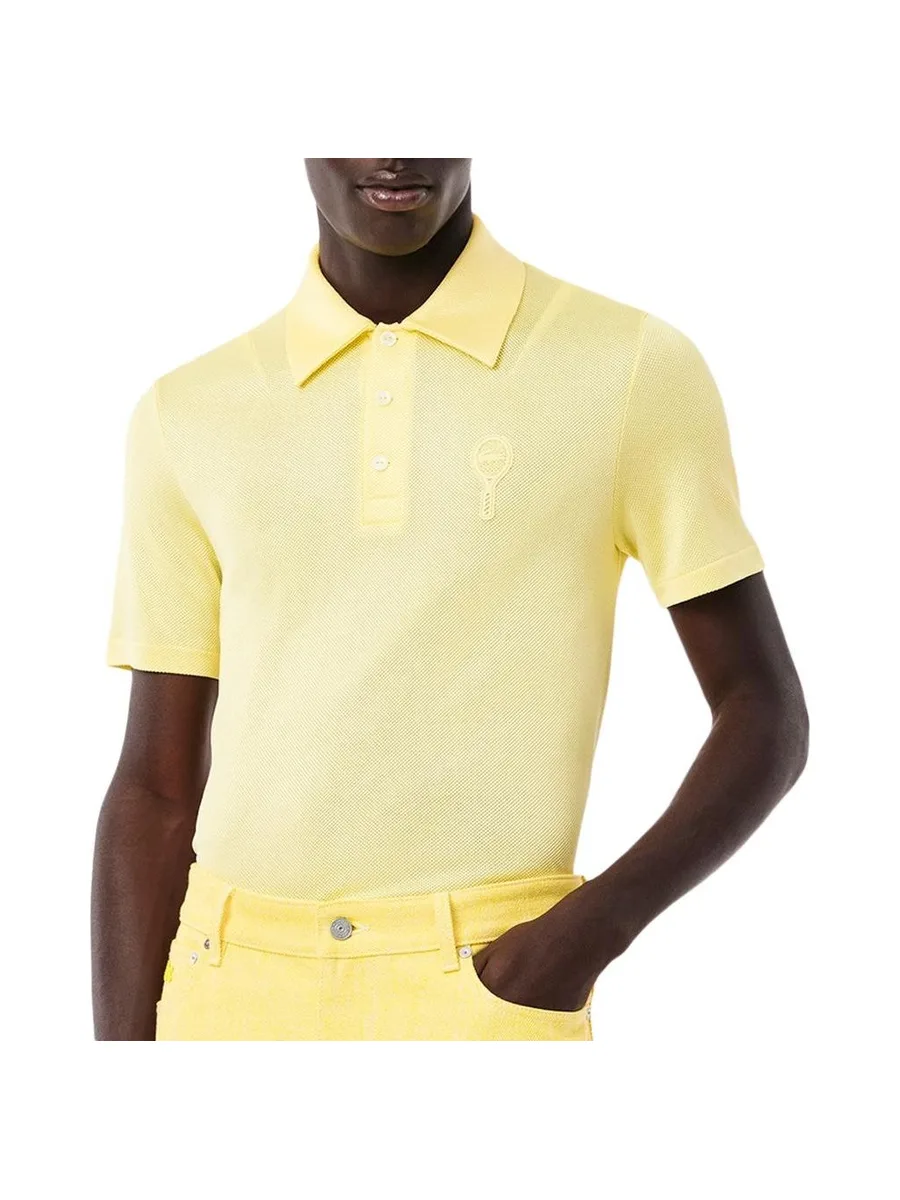 Polo Jaune Homme Lacoste Runway DH6801 2