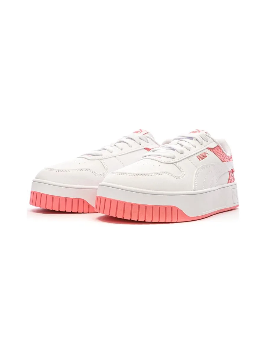 Baskets Blanches/Roses Fille Puma Carina Street Wild 7