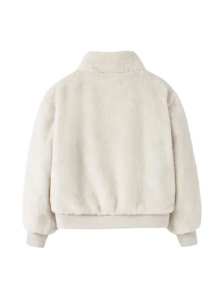 Veste en fausse fourrure Blanche Fille NAME IT Mila 2