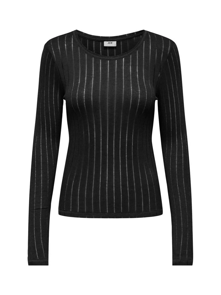 T-Shirt Manches Longues Noires Femme JDY Cordelia 2