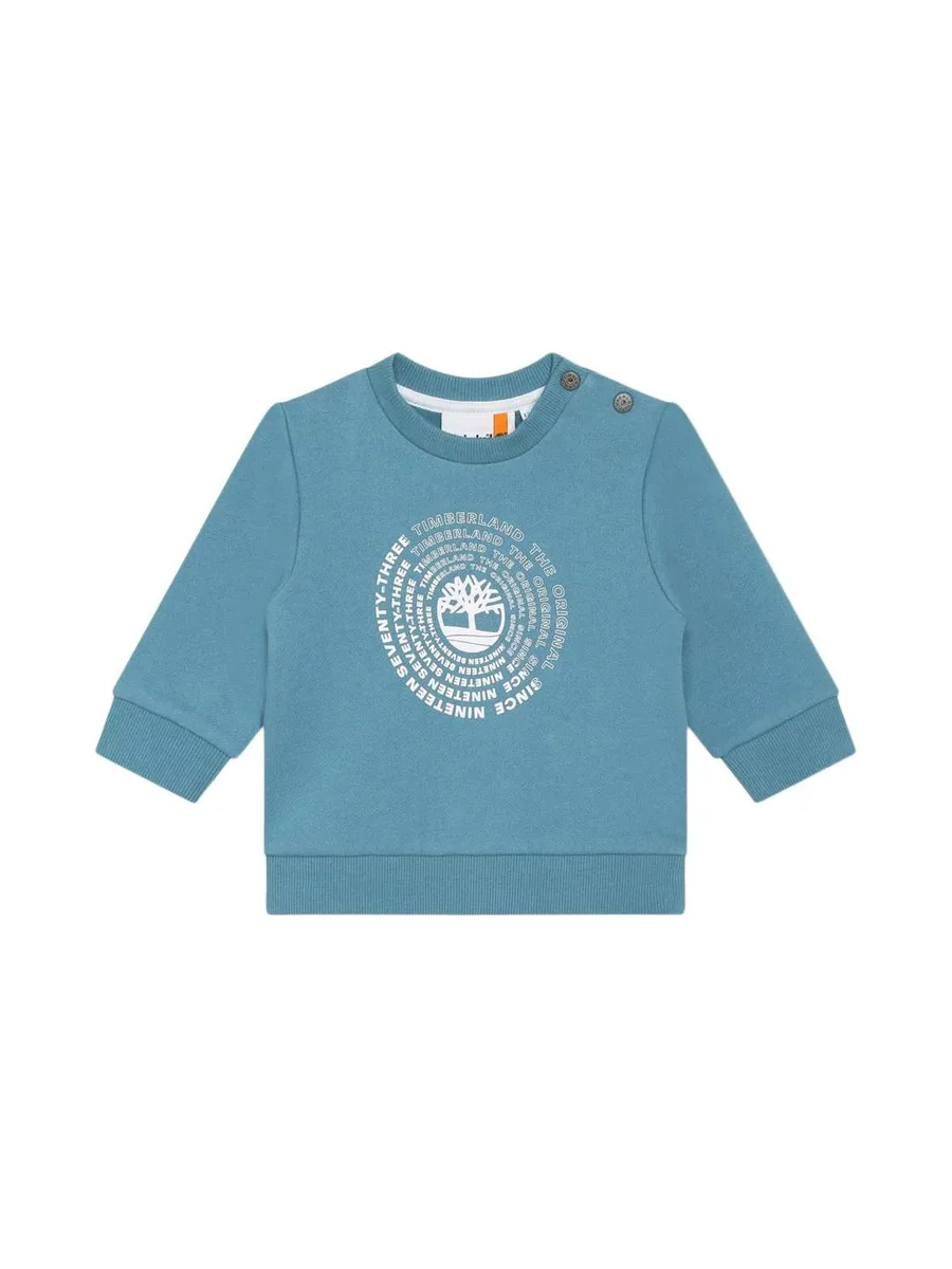 Sweat Bleu Garçon Timberland T60008 2