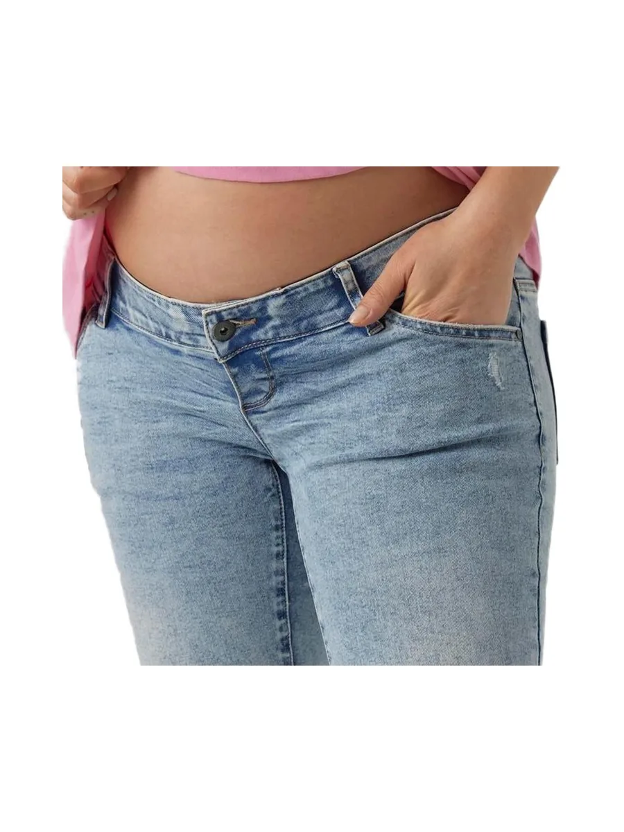 Jean Slim Bleu Femme Mamalicious Barka 4