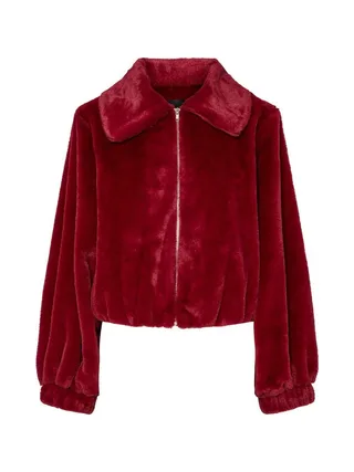 Veste Rouge Femme Pieces Frances 1