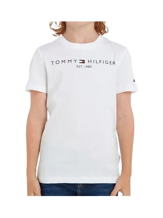 T-Shirt Blanc Garçon Tommy Hilfiger Essentialpol 1