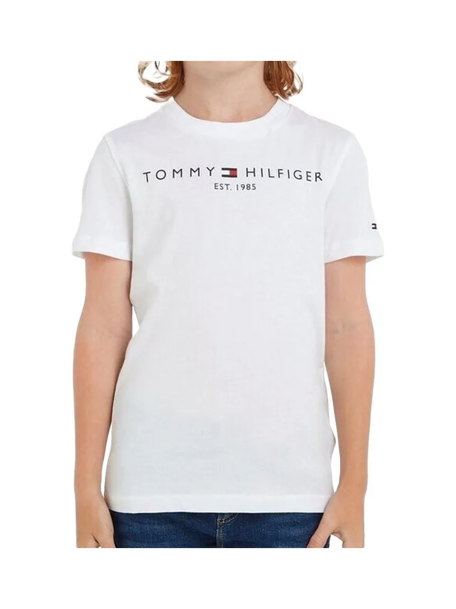 T-Shirt Blanc Garçon Tommy Hilfiger Essentialpol 2