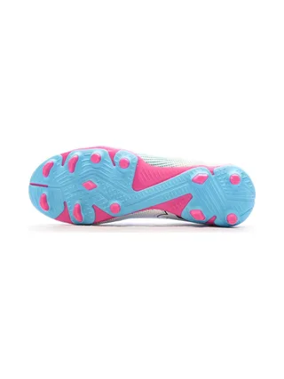 Chaussures de football Blanche/Bleu Garçon Puma Future 7 5