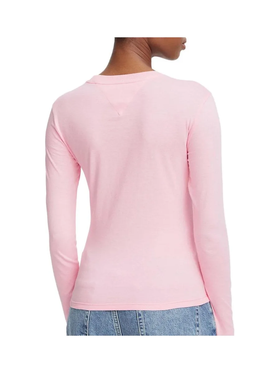 T-Shirt Manches Longues Femme Rose Tommy Hilfiger Classic 3